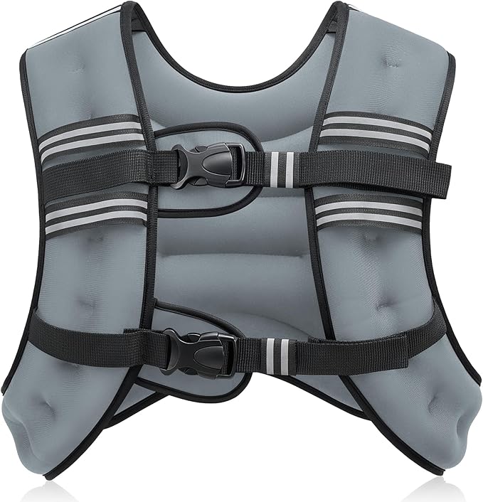 ZELUS Weighted Vest, 6lb/8lb/12lb/16lb/20lb/25lb/30lb Weight Vest by ZELUS