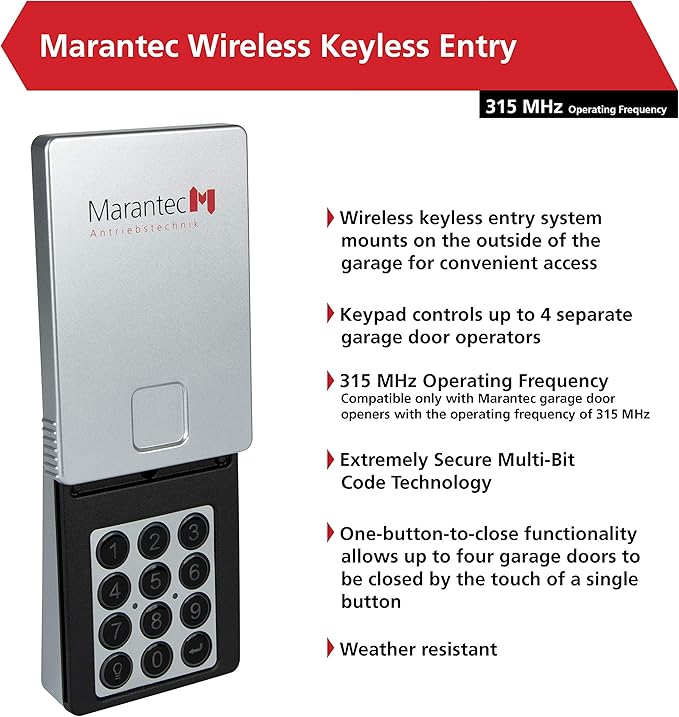 Marantec Wireless Keyless Entry System - Image 2