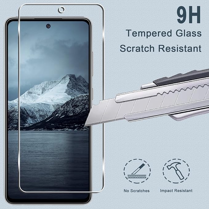 Galaxy A52 5G Screen Protector + Camera Lens Protector, 9H Tempered Glass Film - Image 3