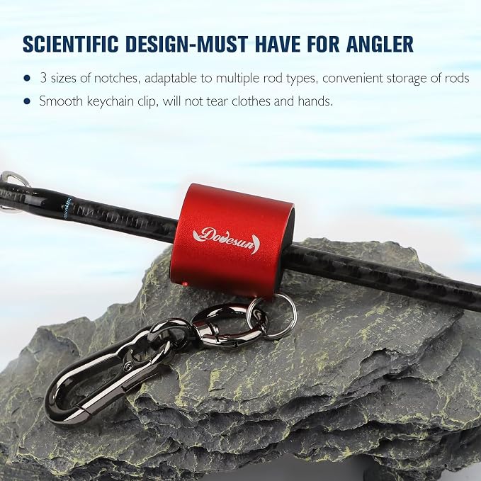 Dovesun Creek Rod Clips Wearable Fishing Rod Holder Clip Fly Fishing Pole - Image 5