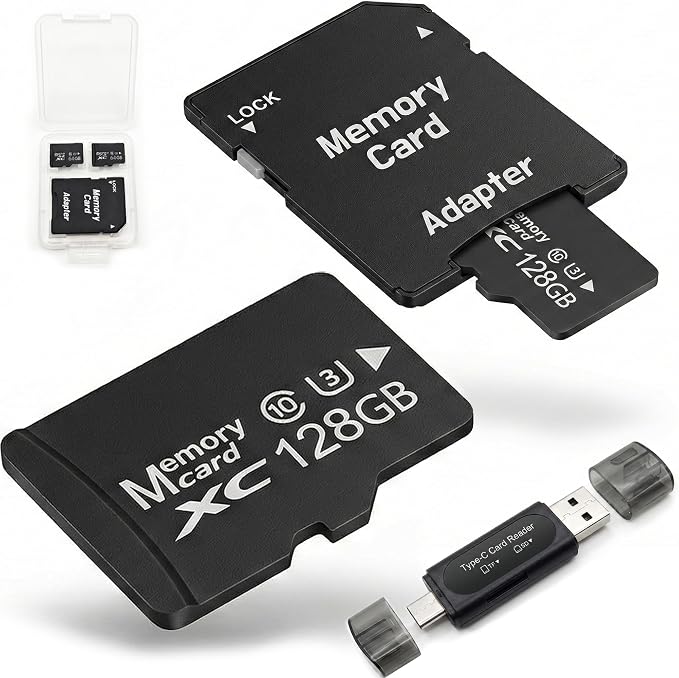 128GB Micro SD Card 2-Pack, High Endurance A1 U3 V30 4K Video Recording by Unknown