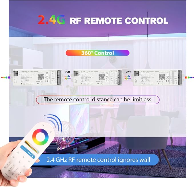 LM053 Bluetooth Mesh 4.2 LED Strip Controller RGB CCT RGBW 5in1 Dimmable - Image 5