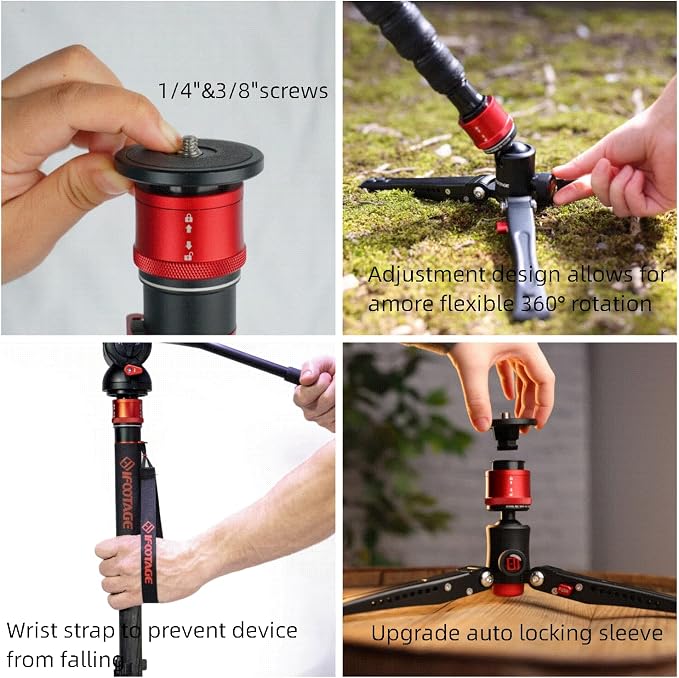 IFOOTAGE Cobra 3 A180T, Camera Monopod - Image 4