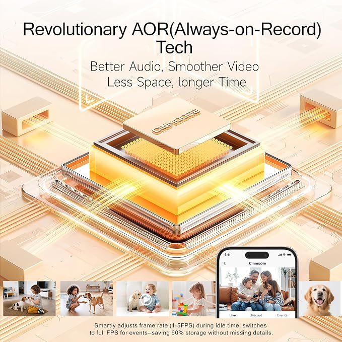 2.5K Indoor Security Camera 4pack, Free AI Person/Pet/Cry Detection, 4MP - Image 8