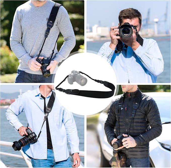 DSLR Camera Neck Strap, Soft Neoprene Shoulder Belt - Image 6