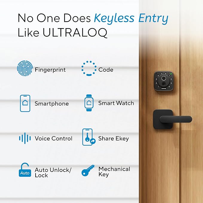 ULTRALOQ Bolt Fingerprint Smart Lock - Image 6