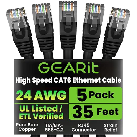 GEARit Cat 6 Ethernet Cable Pack by GEARit