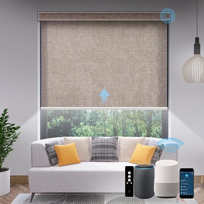 SmartWings Motorized Light Filtering Shades, Work by SmartWings