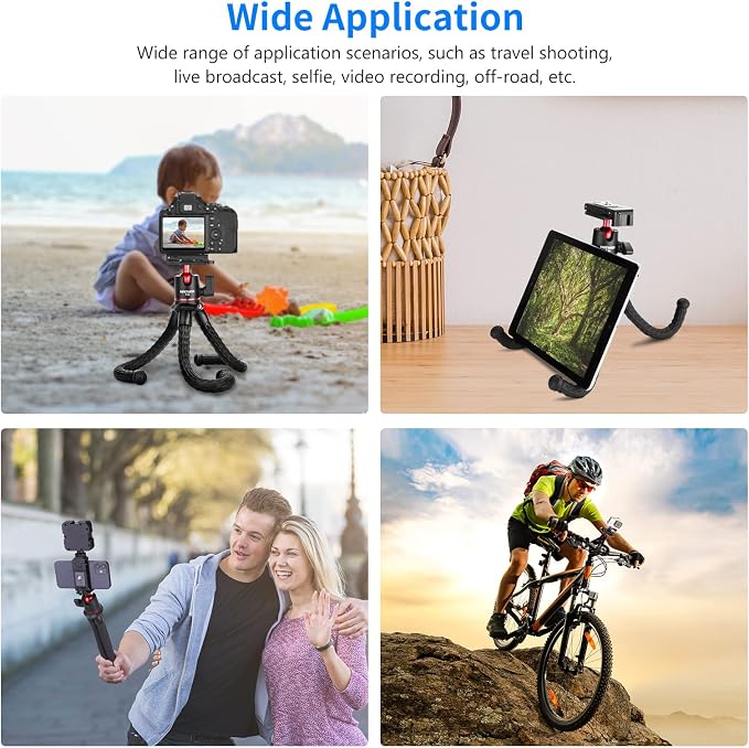 NEEWER Camera Tripod with Remote, Mini Flexible Vlog Phone Tripod Stand with - Image 7
