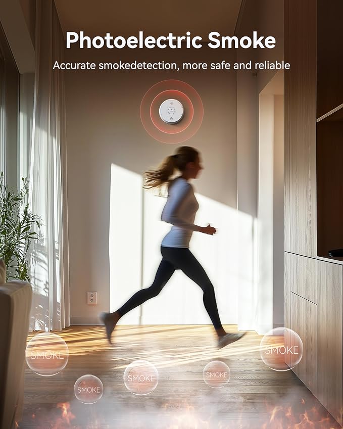 SITERWELL Smoke Detector 10 Year Battery Operated, Smoke Alarm - Image 4