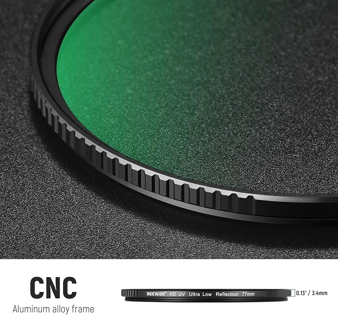 NEEWER 77mm Ultra Low Reflectivity UV Lens Filter, UV Protection Filter - Image 6