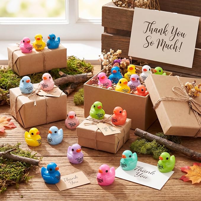 Skylety 120 Pcs Thank You Gifts Resin Ducks Employee Appreciation Gifts - Image 4