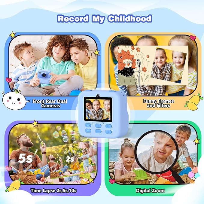 masterbee Kids Camera Instant Print Photo, Birthday Gifts - Image 3