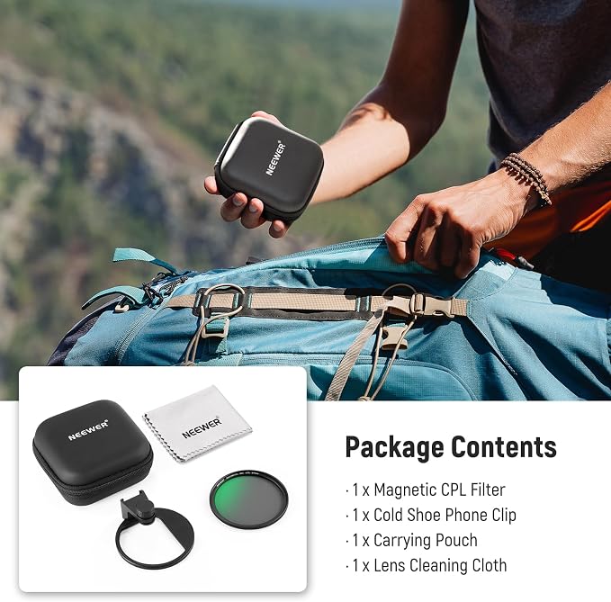 NEEWER 67mm Magnetic CPL Filter, Circular Polarizing Filter - Image 9