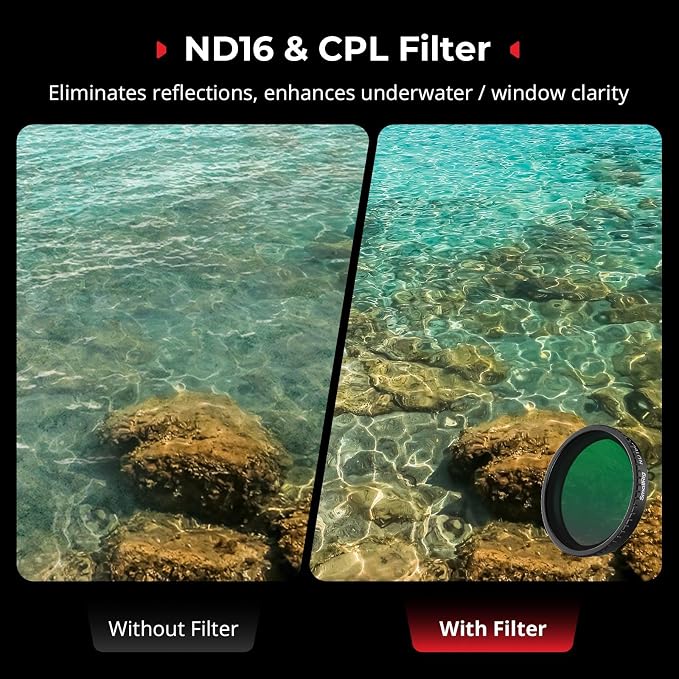 SmallRig Filter Kit for DJI Osmo Action 5 Pro/4, 5-in-1 Lens Filter Set - Image 2