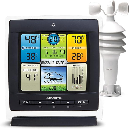 AcuRite Notos Weather Station for Indoor/Outdoor Temperature, and Wind Speed by AcuRite