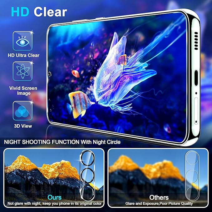 firtstnow 3 Pack for Samsung Galaxy S25 FE Screen Protector Tempered Glass + 3 - Image 3