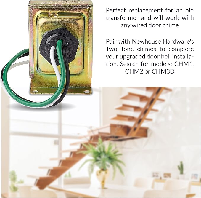 Newhouse Hardware 16TR Doorbell Transformer, Wired 16V/10VA - Image 6