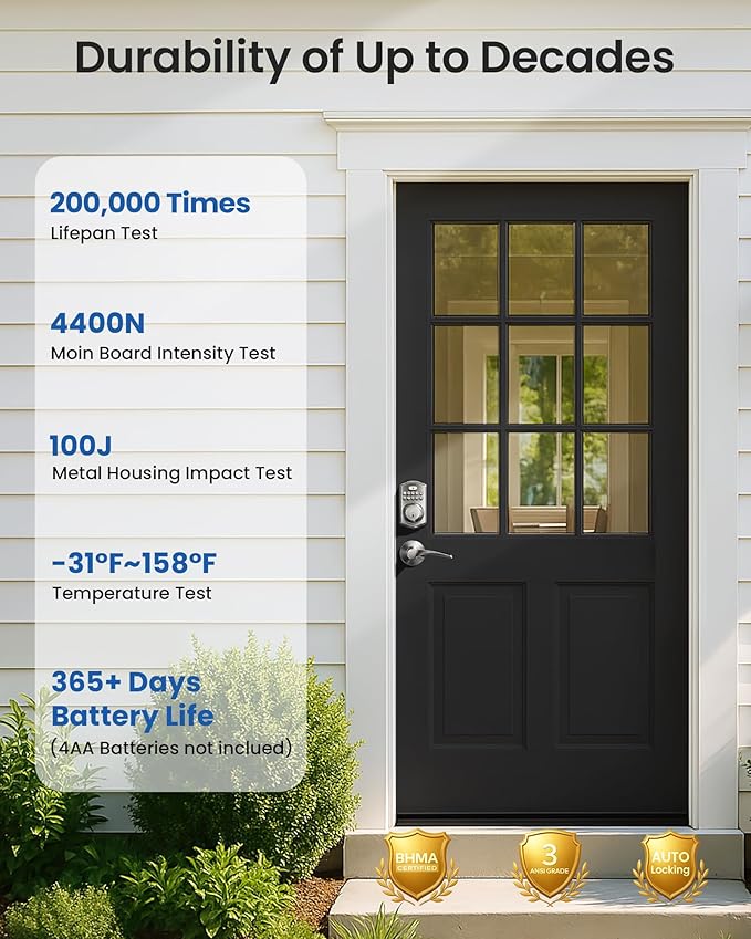 Veise Keyless Entry Door Lock - Image 6