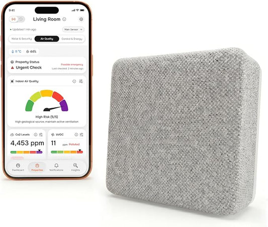 WiFi CO2 Detector & VOC Air Quality Monitor — Smart Indoor Tester by LaylaEco