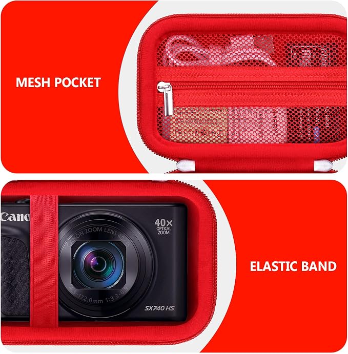 Hard Carrying Case for Canon PowerShot SX740 HS/ SX730 HS/ SX720 HS/ SX620 HS/ - Image 4