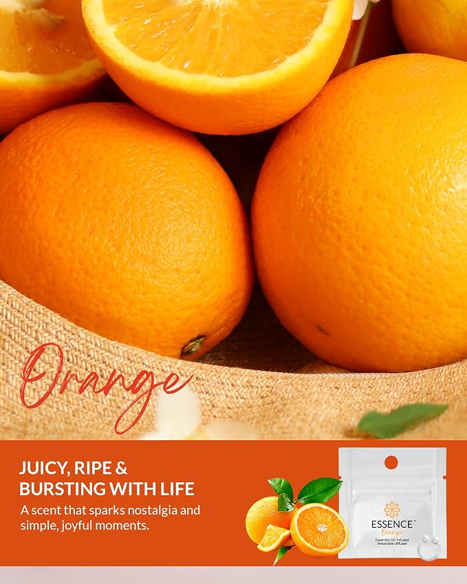 Essence Wearable Aromatherapy Nasal Diffuser – Orange Essential Oil Nose Ring - Image 3