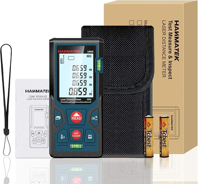 165ft/50m Laser Measure Ft/in/M Switching LM50 Laser Measurement Tool Devices - Image 7