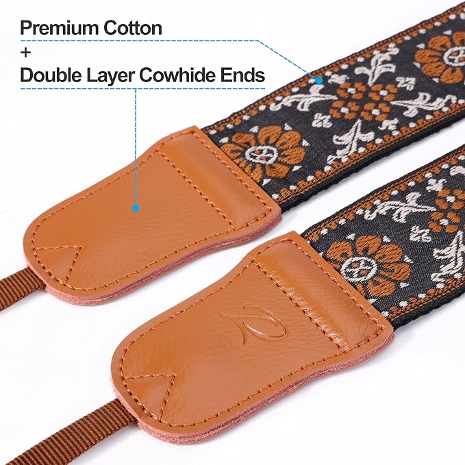 Padwa Lifestyle Brown Flower Camera Strap - Image 2