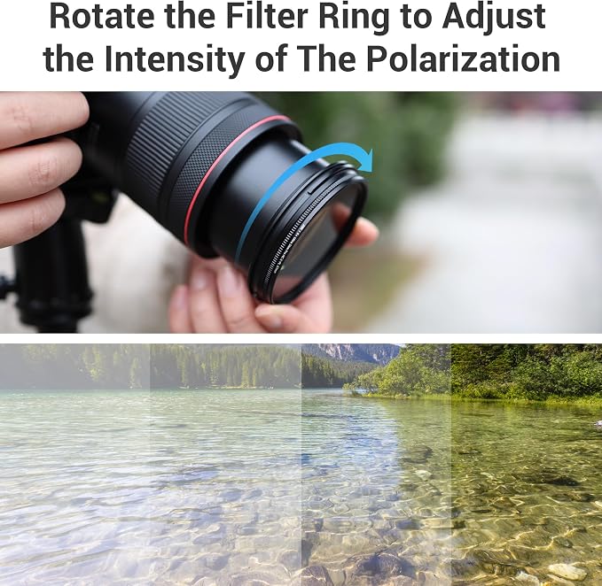 JJC 40.5mm Circular Polarizer Polarizing CPL Filter - Image 5