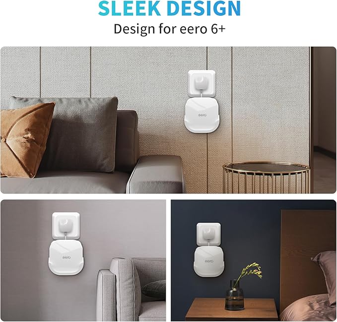 2Pack Wall Mount Holder for eero 6 Plus 6+ and eero 6 Router Mesh Wi-Fi System - Image 3