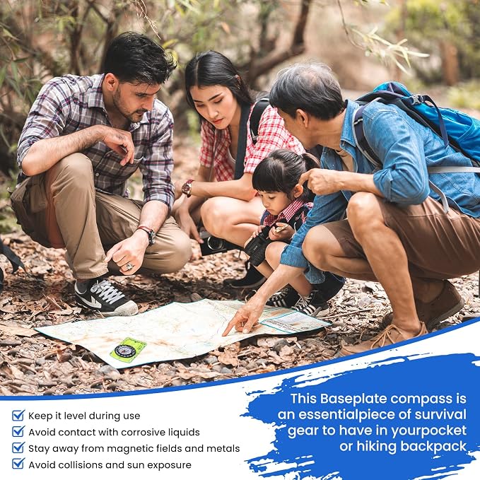 Outdoor Compass with Adjustable Declination, Navigation and Survival. - Image 5