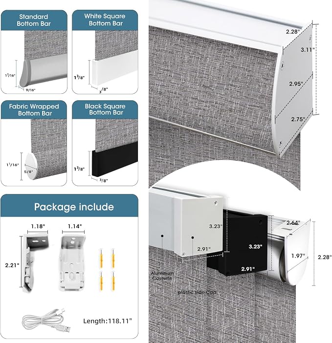 SmartWings Motorized Light Filtering Shades, Work - Image 6