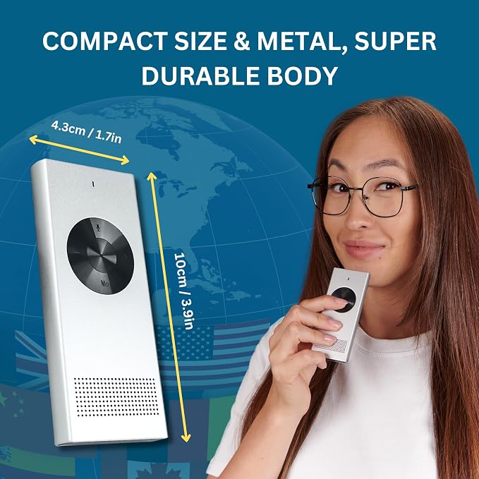 Enence PRO Language Translator Device, Real-Time Voice Translation, Instant - Image 5