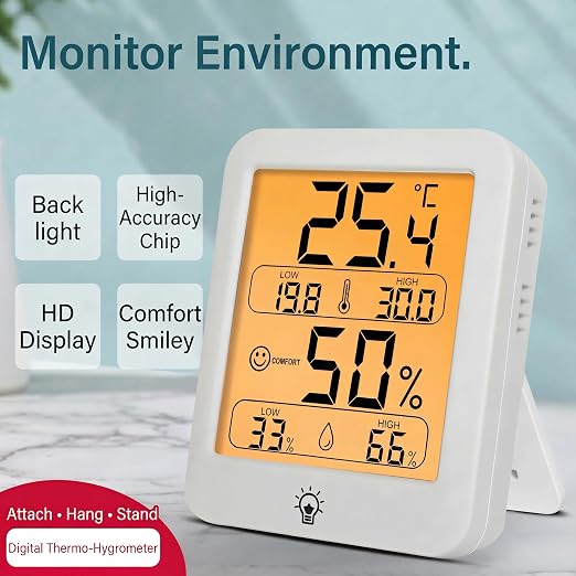 Digital Thermometer Hygrometer for Home, Indoor Room Temperature Humidity - Image 8