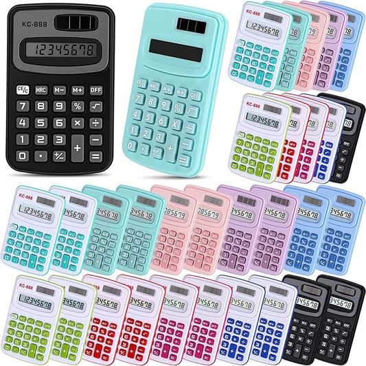 Flutesan 30 Pack Pocket Calculator Small Battery Powered Bulk Mini Size 4 by Flutesan