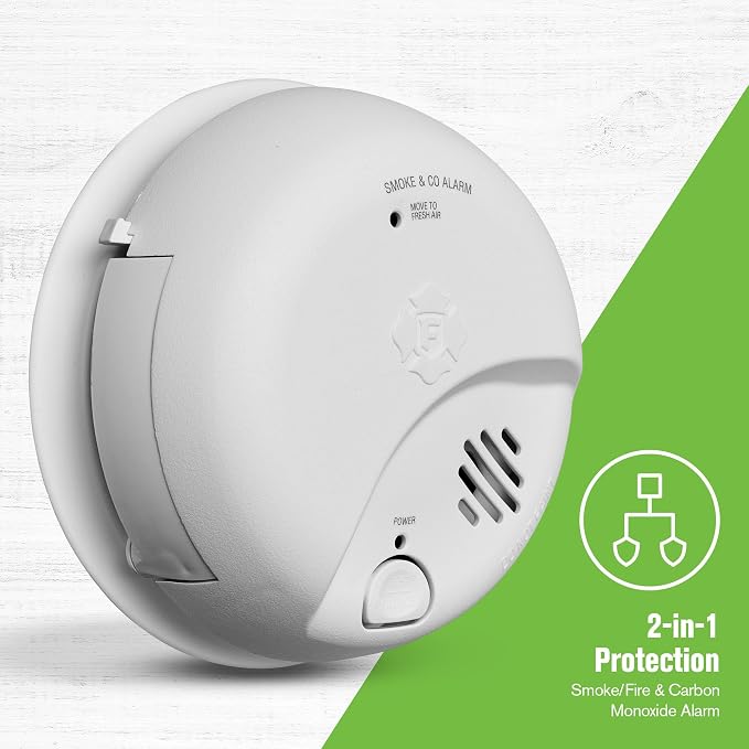 First Alert SMICO100 Battery-Operated Combination Smoke & Carbon Monoxide Alarm - Image 2
