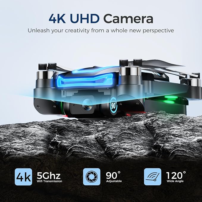 GPS Drone with 4K HD Camera for Adults, 4.5 inch HD Screen on Remote Controller - Image 2