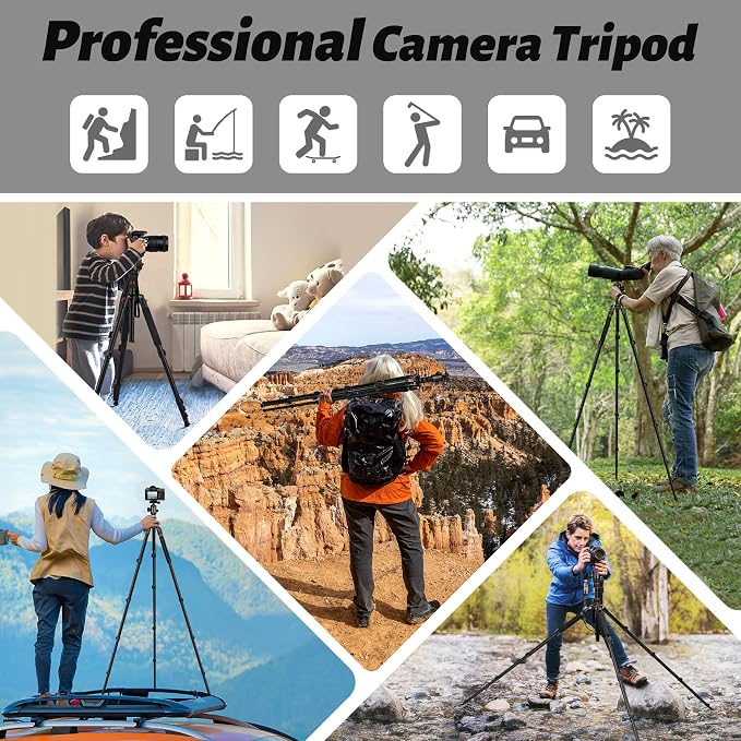 JOILCAN Tripod for Camera, Heavy Duty Travel Tripods for Spotting Scope - Image 7