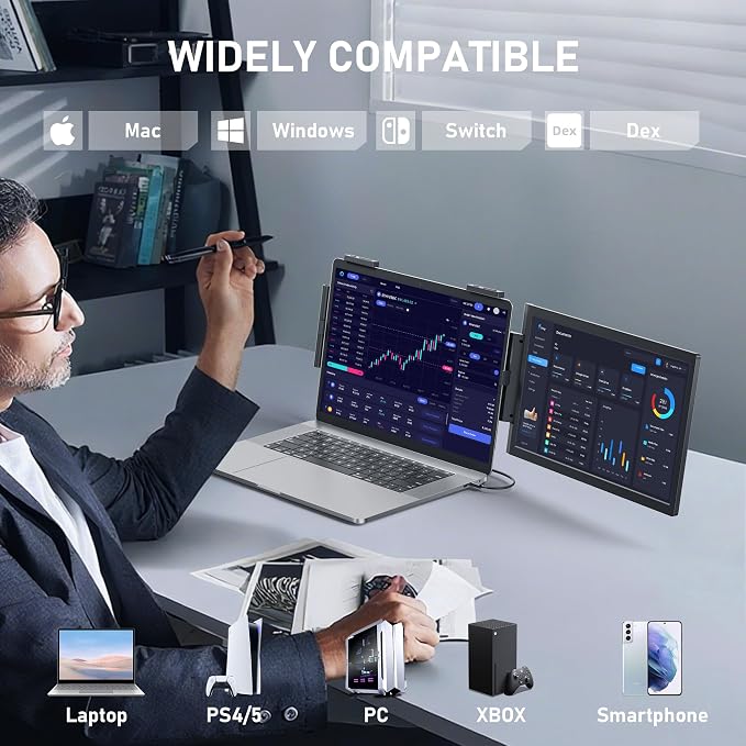 Laptop Screen Extender, Plug and Play Screen Portable Extended Monitor - Image 9