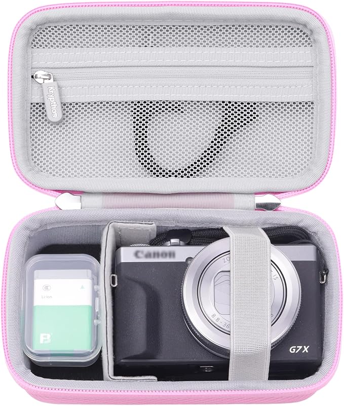 Krypthos Digital Camera Case for Canon G7X Mark III, Kodak Pixpro FZ55/FZ45 by KrypthosCase
