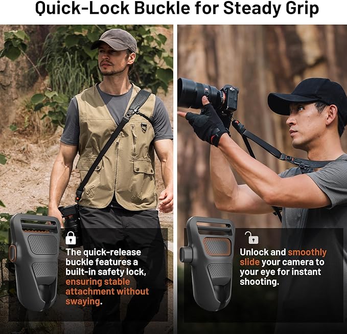 PGYTECH Camera Strap Pro, Quick Release Heavy Duty Camera Shoulder Strap - Image 4