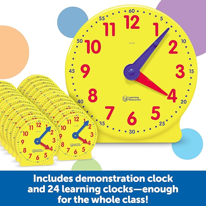 Learning Resources Classroom Clock Kit - Image 6