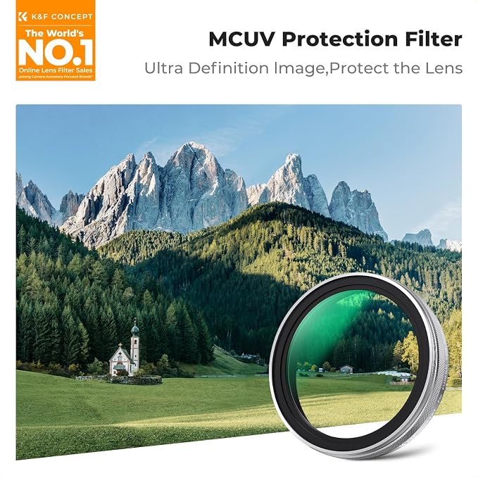 K&F CONCEPT MCUV Protection Camera Lens Filter Compatible - Image 2