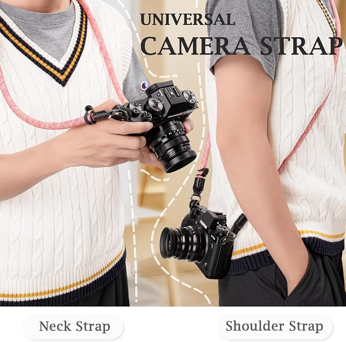 VOVMOEYA Nylon Braided Camera Rope Strap, Camera Neck Shoulder Strap - Image 4