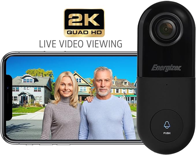 Energizer Smart 2K Doorbell & Chime, Wired Video Doorbell Security Camera - Image 5