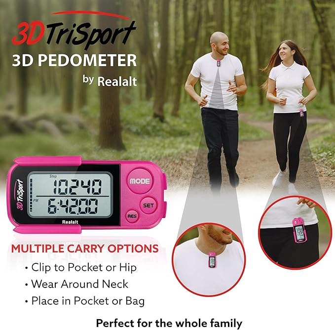 Realalt 3DTriSport 3D Walking Pedometer - Image 5