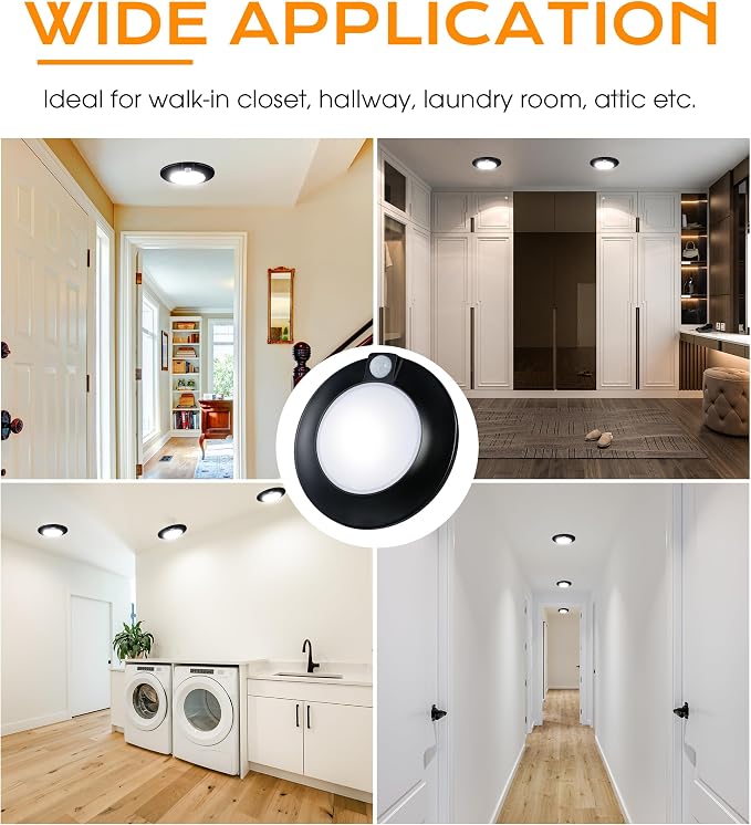 CLOUDY BAY Motion Sensor Ceiling Light Indoor, 120V CRI90 10W 5000K Bright Day - Image 8