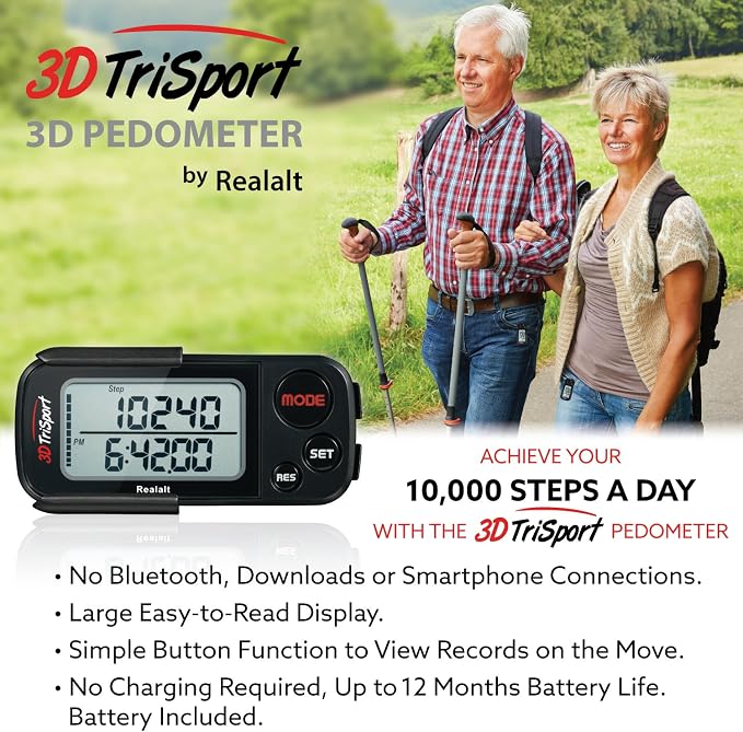 Realalt 3DTriSport 3D Walking Pedometer - Image 6