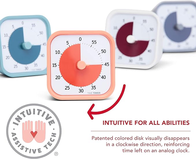 Time Timer MOD 60-Minute Visual Timer, Home Edition, Silent Operation, Study - Image 4