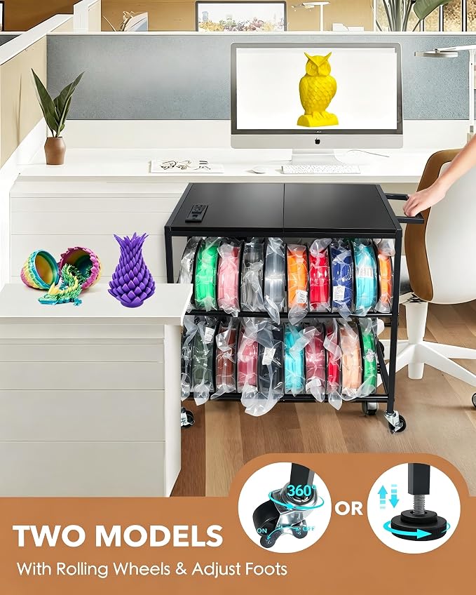 3D Printer Stand with Filaments Storage-Small 3D Printer Table - Image 6